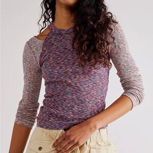 We The Free Out Of Control Tee Long Sleeve Top Free People Thermal  Boho